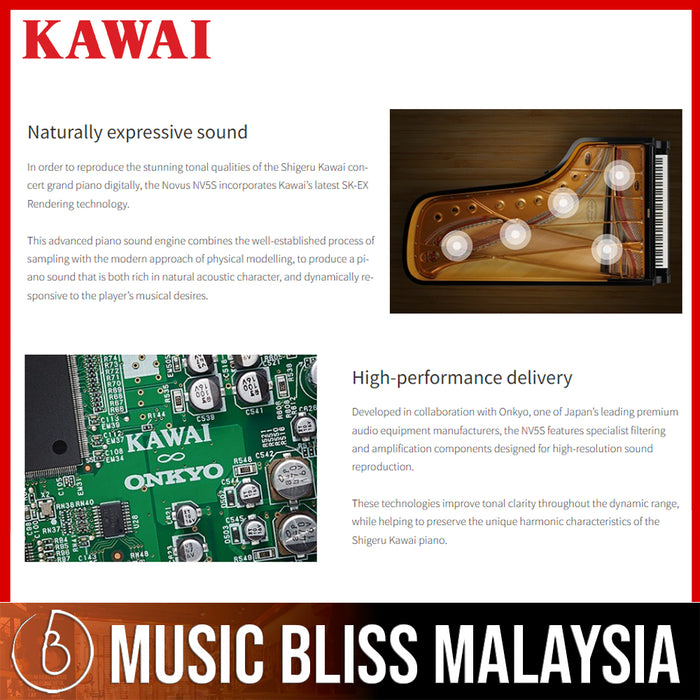 Kawai Novus NV10S Hybrid Digital Piano - Music Bliss Malaysia