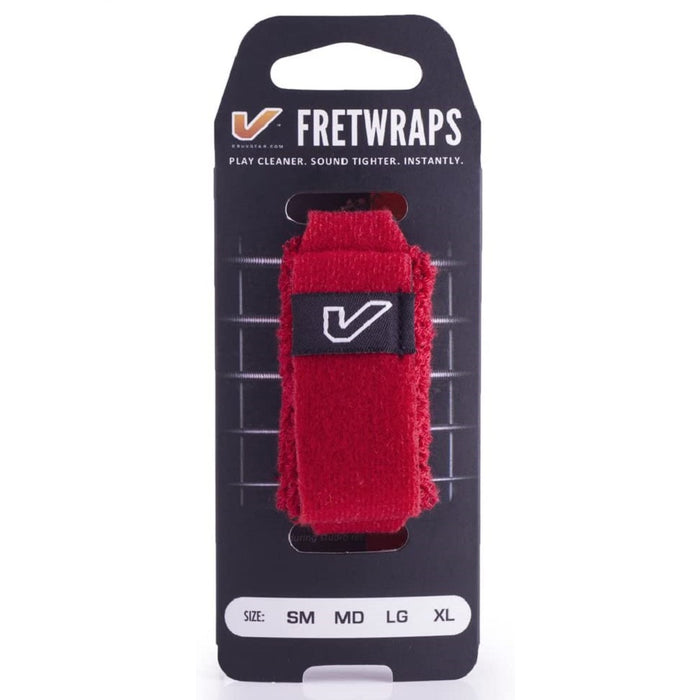 Gruv Gear FretWraps HD 'Fire' Single Pack - Small Red (FW-1PK-RED-SM / FW 1PK RED SM) - Music Bliss Malaysia