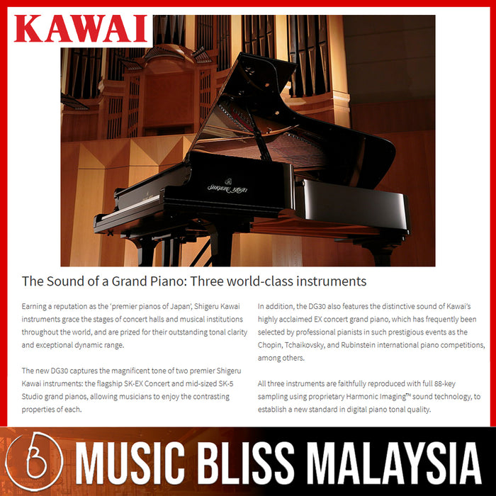 Kawai DG30 88-key Digital Grand Piano (DG-30 / DG 30) - Music Bliss Malaysia