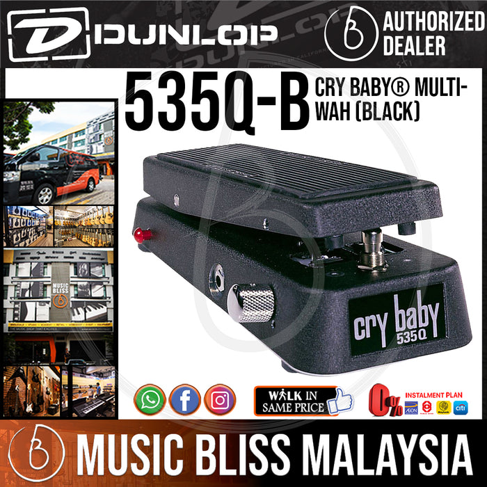 Jim Dunlop 535Q-B Cry Baby 535Q Multi-wah Pedal - Black | Music