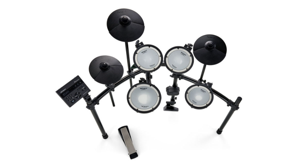 Roland V-Drums TD-07DMK Electronic Drum Set with RH-5 Headphone, Kick Pedal, Throne and Drumsticks (TD07DMK / TD 07DMK) *FREE SHIPPING* - Music Bliss Malaysia