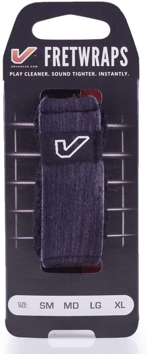 Gruv Gear FretWraps Wood 'Ebony' String Muter Single Pack - Small (FW-1PK-DRK-SM / FW 1PK DRK SM) - Music Bliss Malaysia