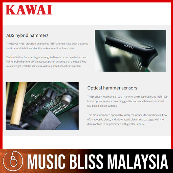 Kawai Novus NV10S Hybrid Digital Piano - Music Bliss Malaysia