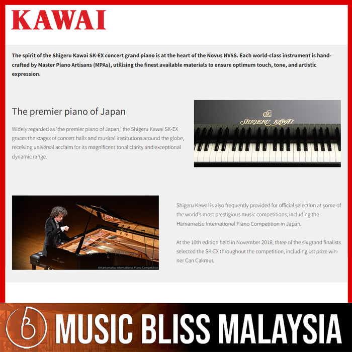 Kawai Novus NV5S Hybrid Digital Piano - Music Bliss Malaysia