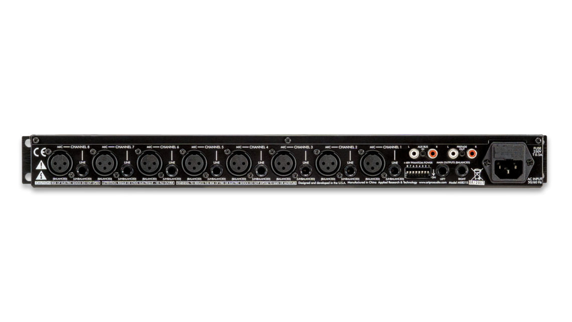 ART MX821S Rackmount Mic/Line Mixer w/Individual Volume, Pan, Phantom Power Controls, and Stereo Output (MX-821S) - Music Bliss Malaysia