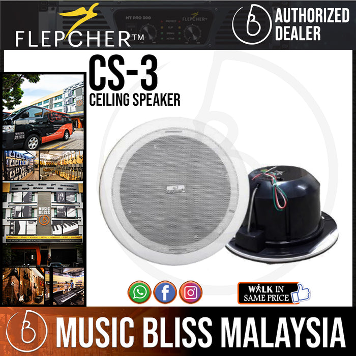 Flepcher CS-3 Ceiling Speaker (CS3 / CS 3) - Music Bliss Malaysia