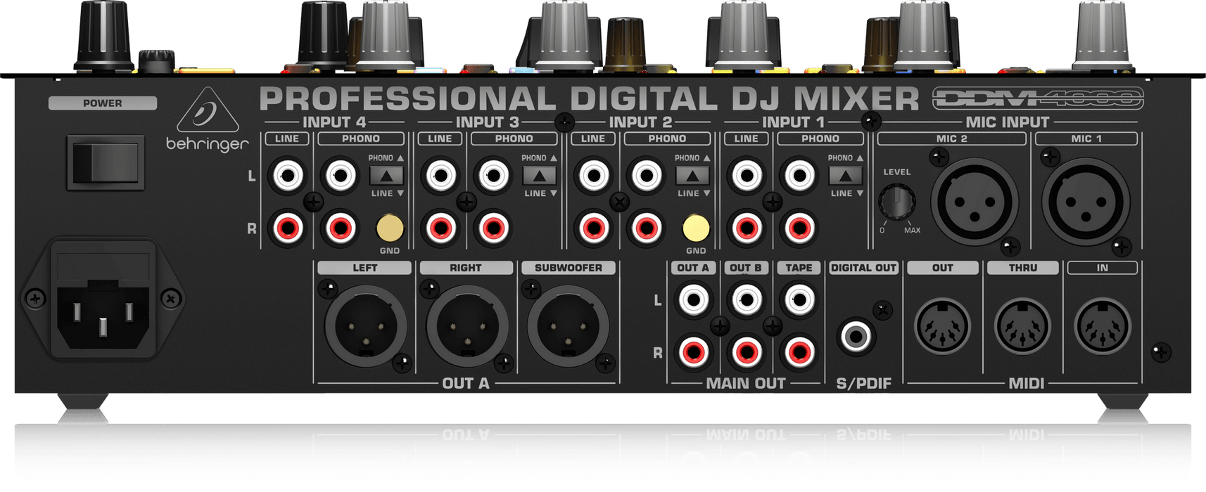 Behringer DDM4000 5-channel Digital DJ Mixer (DDM-4000 / DDM 4000) - Music Bliss Malaysia