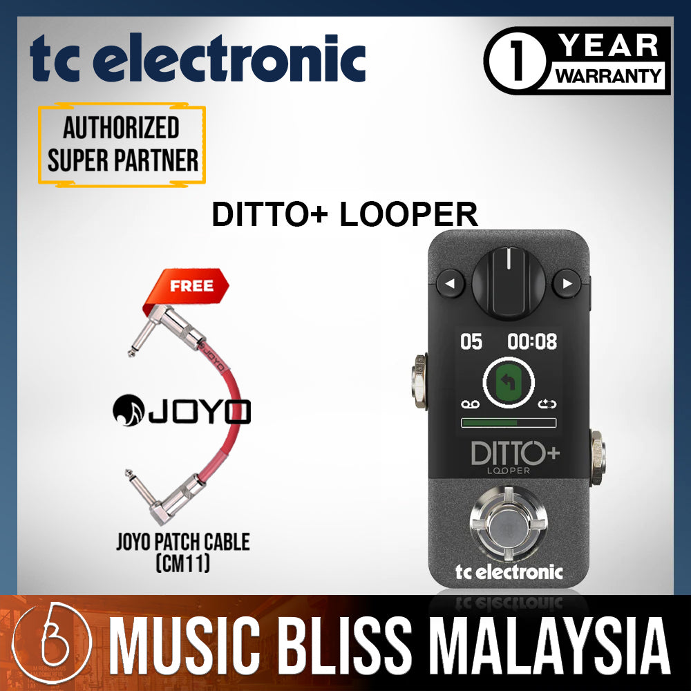 TC Electronic Ditto+ Looper Pedal | Music Bliss Malaysia