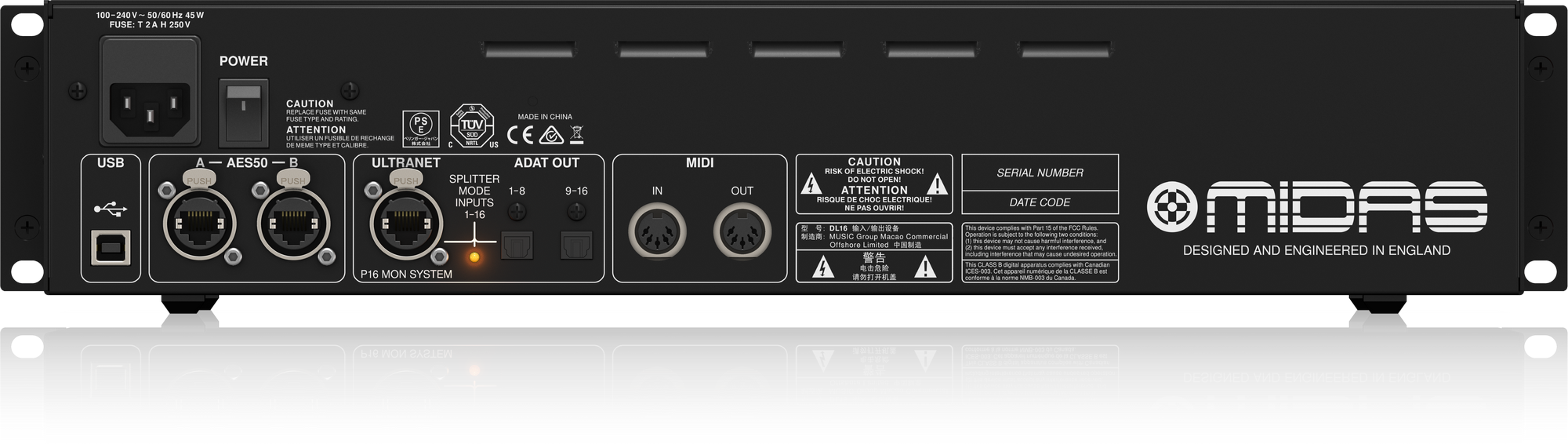 Midas DL16 16-Input/8-output Stage Box (DL-16 / DL 16) - Music Bliss Malaysia