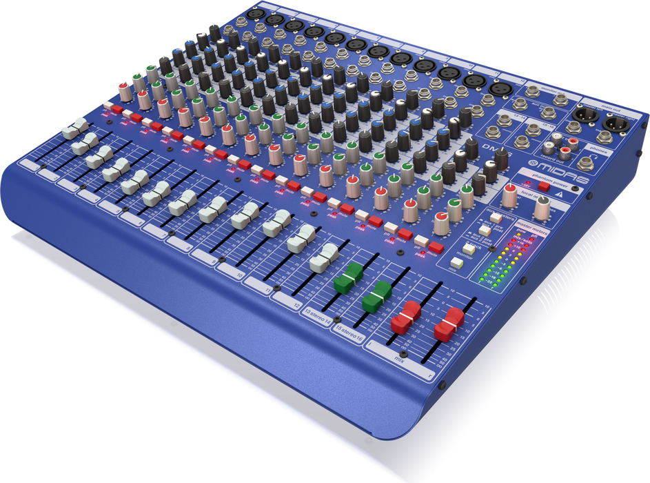 Midas DDA DM16 16-channel Mixer with Midas Microphone Preamplifiers (DM-16 / DM 16) - Music Bliss Malaysia