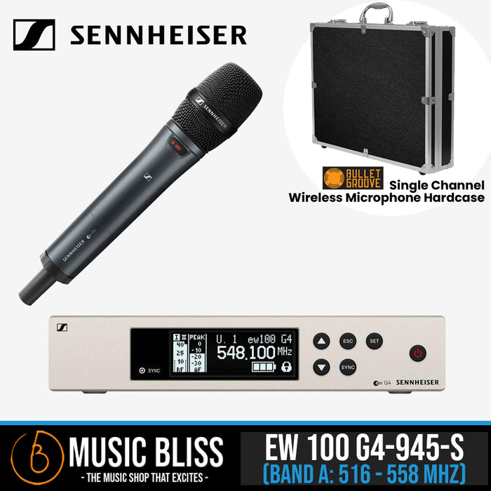 Sennheiser EW 100 G4-945-S Wireless Handheld Microphone System - Music Bliss Malaysia