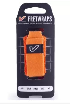 Gruv Gear FretWraps HD 'Flare' String Muter Single Pack - Small Orange (FW-1PK-ORG-SM / FW 1PK ORG SM) - Music Bliss Malaysia