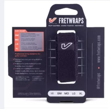 Gruv Gear FretWraps String Muter Single Pack - Medium Black (FW-1PK-MD / FW 1PK MD) - Music Bliss Malaysia