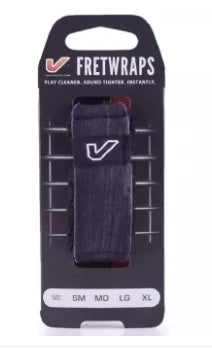 Gruv Gear FretWraps Wood 'Ebony' String Muter Single Pack - Medium (FW-1PK-DRK-MD / FW 1PK DRK MD) - Music Bliss Malaysia