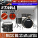 Tama Imperialstar 5-piece Drum Set with Drumsticks and Throne - 22" Kick - Blacked Out Black - Music Bliss Malaysia