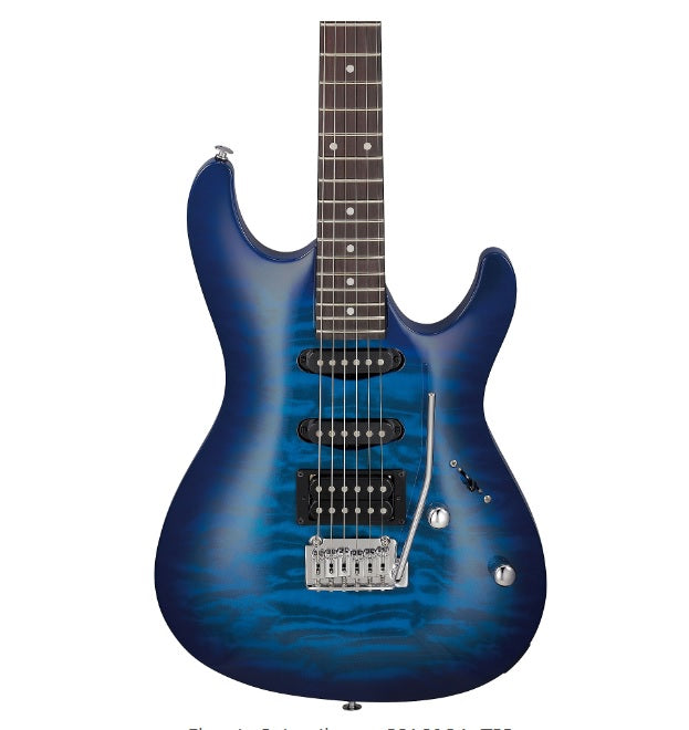 Ibanez GIO GSA60QA Electric Guitar - Transparent Blue Burst | Music ...