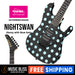 Kramer Nightswan Electric Guitar - Ebony with Blue Dots - Music Bliss Malaysia