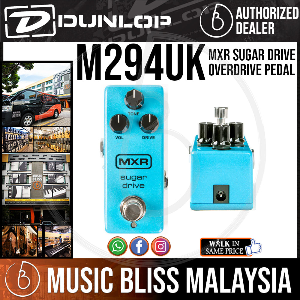 Jim Dunlop MXR M294 Sugar Drive Overdrive Pedal | Music Bliss Malaysia