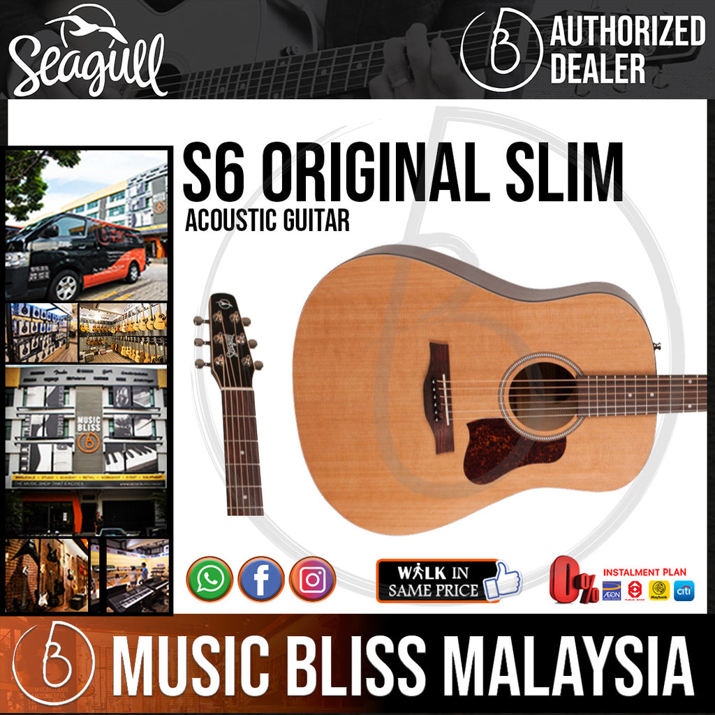 Seagull S6 Original and S6 Original Slim, Satin Finish