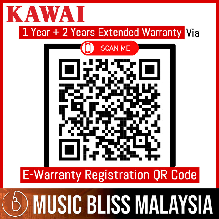 Kawai ES-120 Portable Digital Home Piano - White - Music Bliss Malaysia