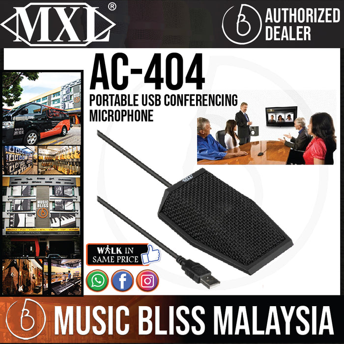 MXL AC-404 Portable USB Conferencing Microphone (AC404 / AC 404) - Music Bliss Malaysia