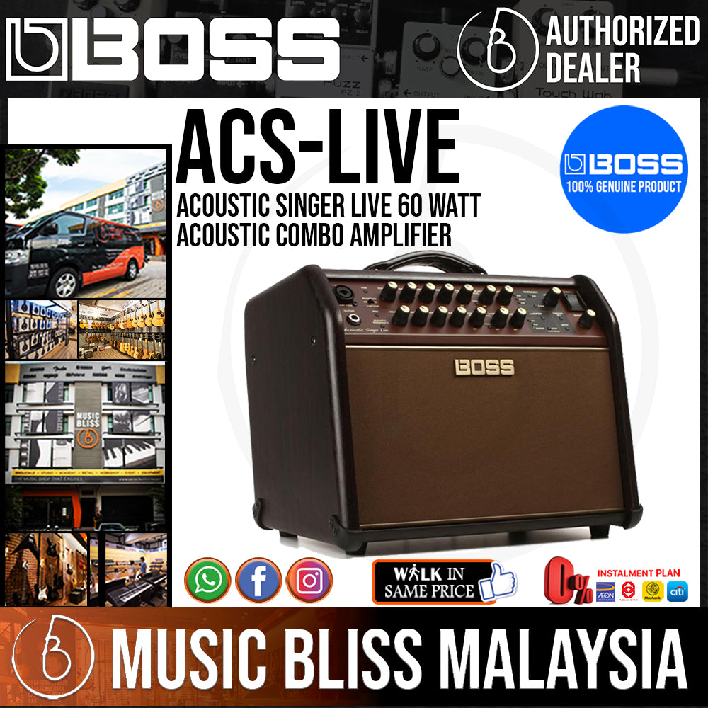 Boss Acoustic Singer Live 60-watt Acoustic Combo Amplifier