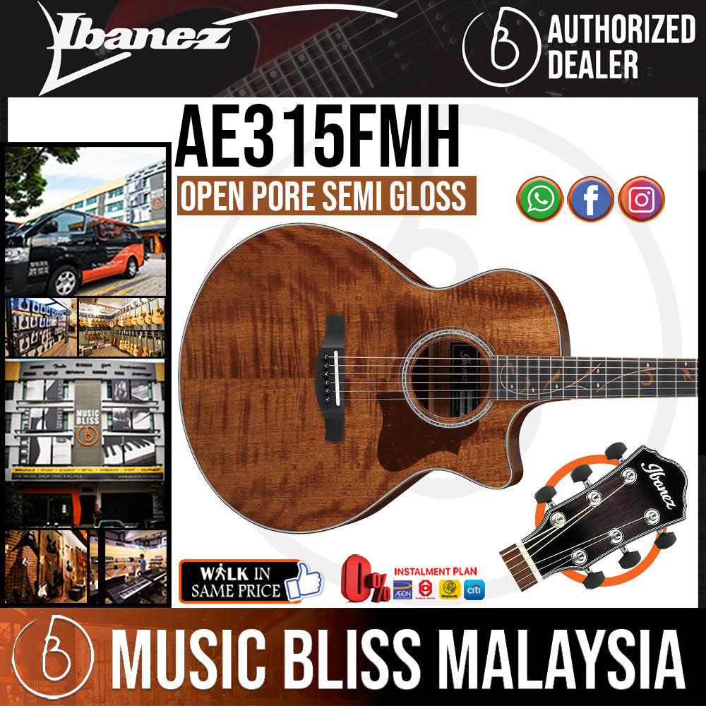 Ibanez Ae315fmh Open Pore Semi Gloss Music Bliss Malaysia 