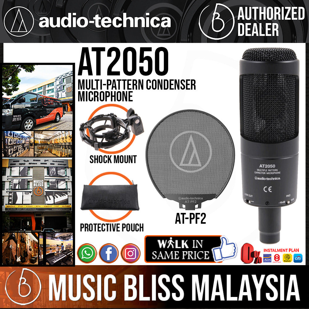 Audio Technica AT2050 Multi-Pattern Condenser Microphone with AT