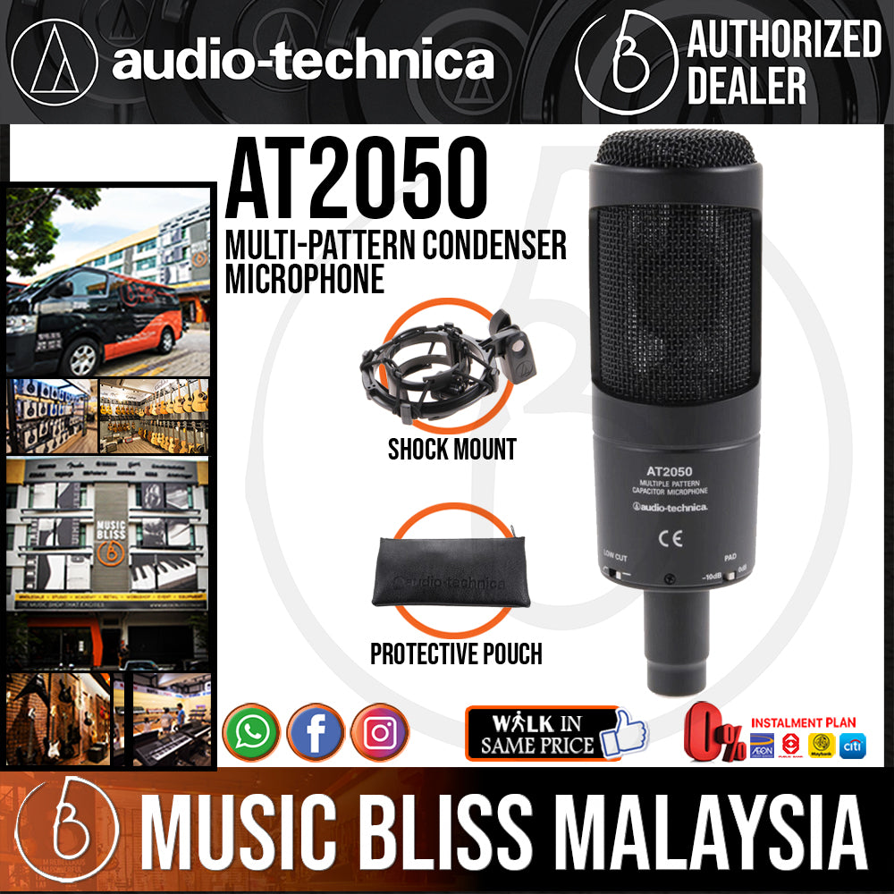 Audio Technica AT2050 Multi-Pattern Condenser Microphone | Music