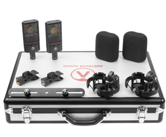 Austrian Audio OC18 Dual Set Plus Large-Diaphragm Cardioid Condenser Microphones (2 Microphones) - Music Bliss Malaysia