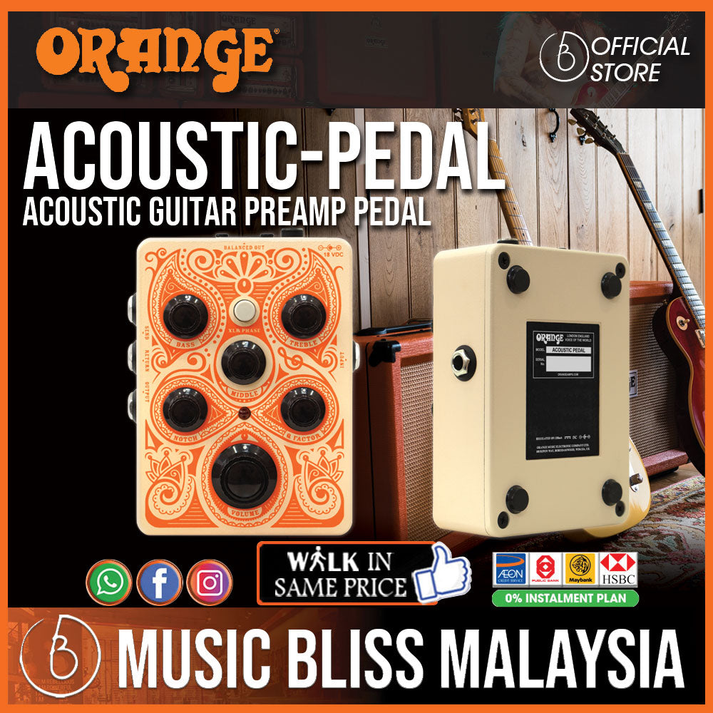 Orange Acoustic Pedal Music Bliss Malaysia