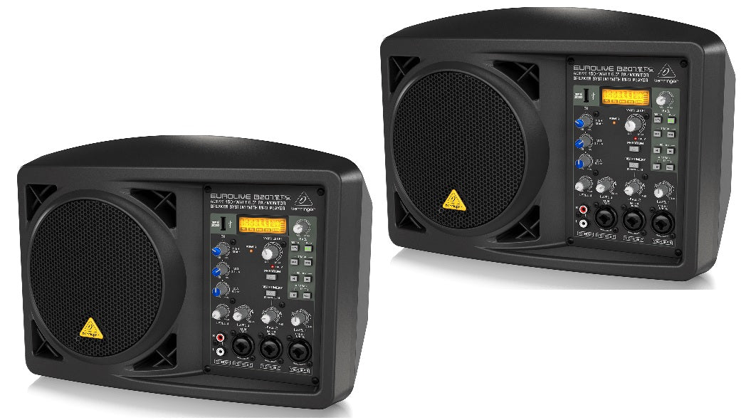 Behringer Eurolive B207MP3 150W 6.5" Personal PA/Monitor Speaker - Pair ...