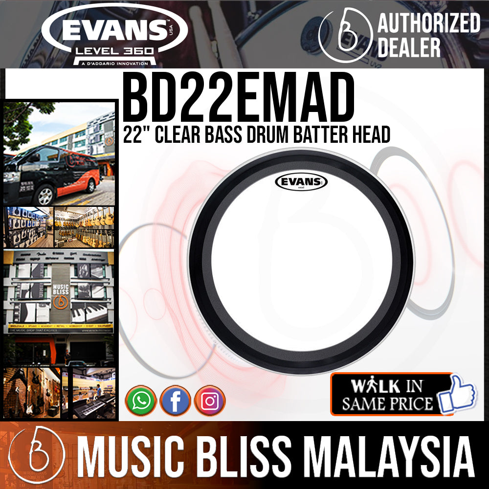 EVANS BD22EMAD [EMAD Clear 22 Bass Drum] - ドラム