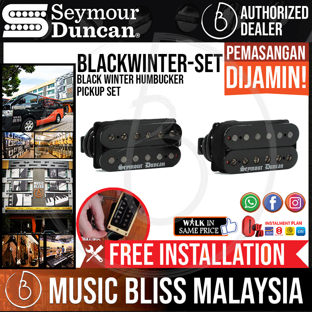 Seymour Duncan Black Winter Humbucker Pickup Set [Free In