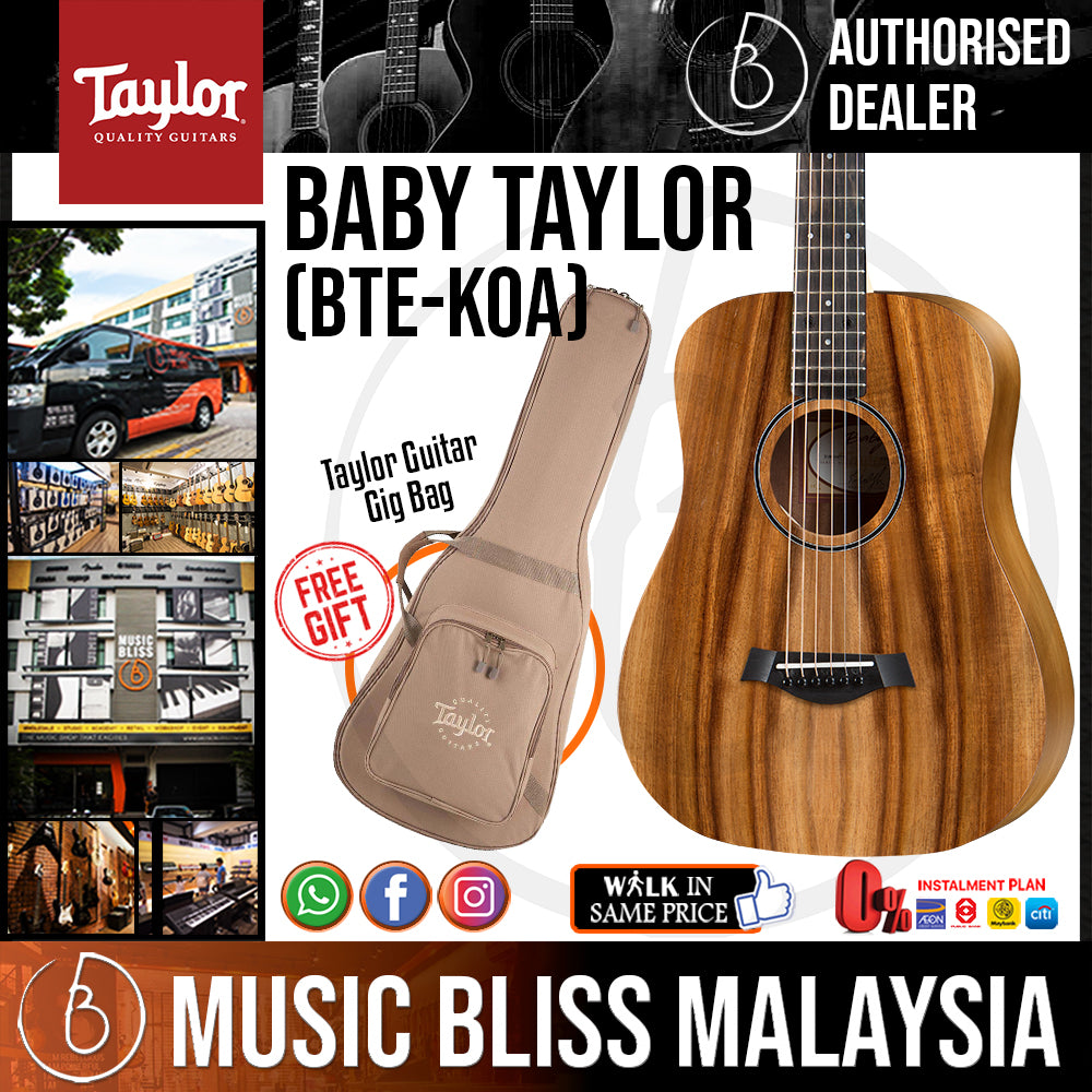 Taylor Baby Taylor - Koa Top with Bag | Music Bliss Malaysia