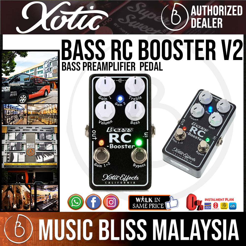 Xotic Bass RC Booster V2 Pedal | Music Bliss Malaysia
