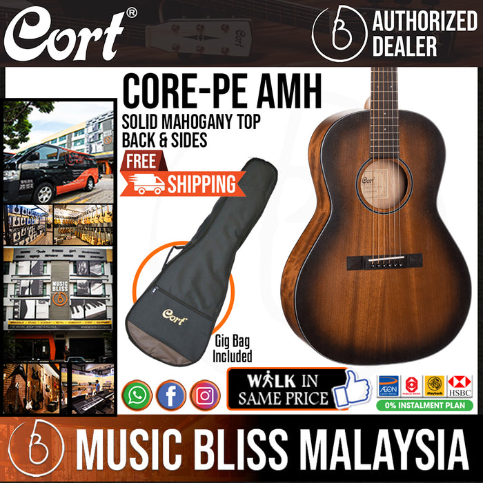 Cort Core-PE Mahogany  Core Series Acoustic Guitar