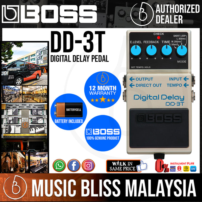 Boss DD-3T Digital Delay Pedal | Music Bliss Malaysia