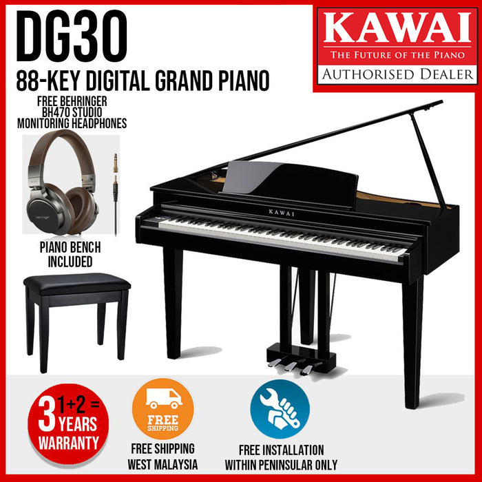 Kawai DG30 88-key Digital Grand Piano - Music Bliss Malaysia