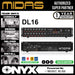 Midas DL16 16-Input/8-output Stage Box (DL-16 / DL 16) - Music Bliss Malaysia