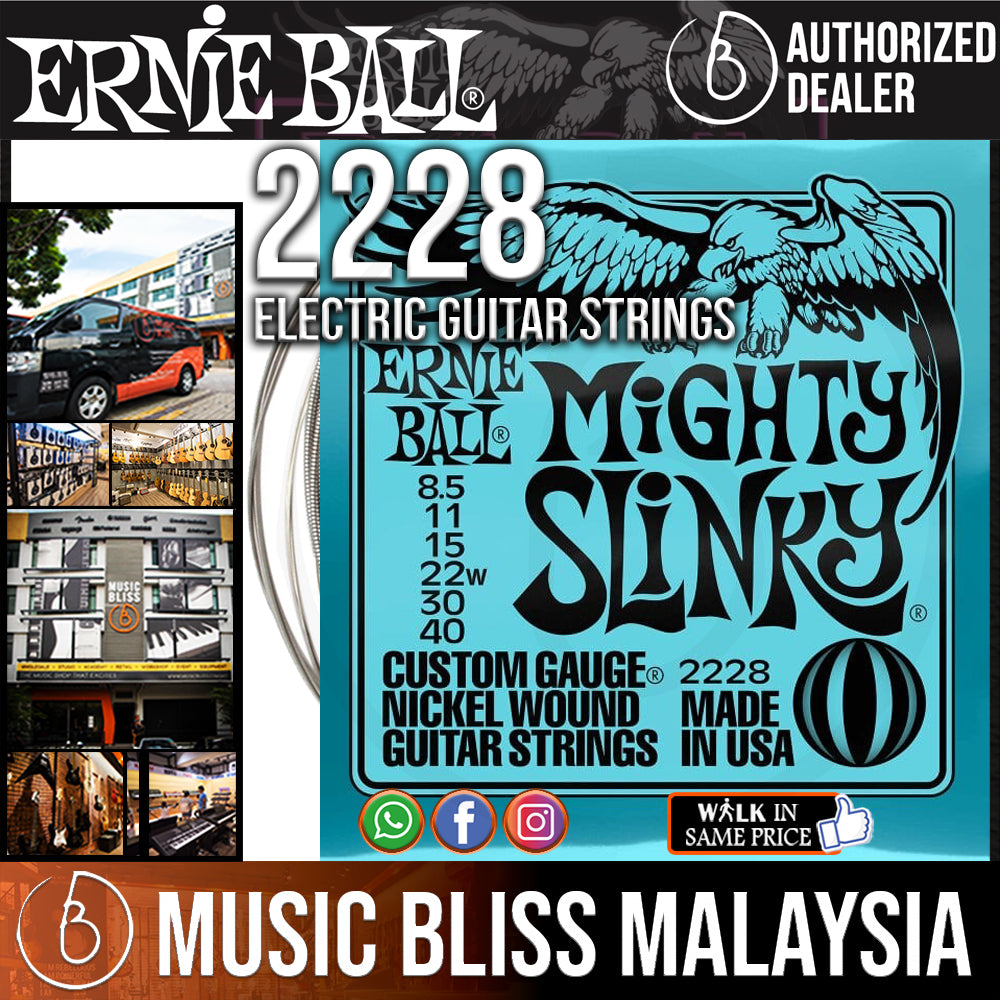 Ernie Ball 2228 Mighty Slinky 8.5-40 - Guitar Guys