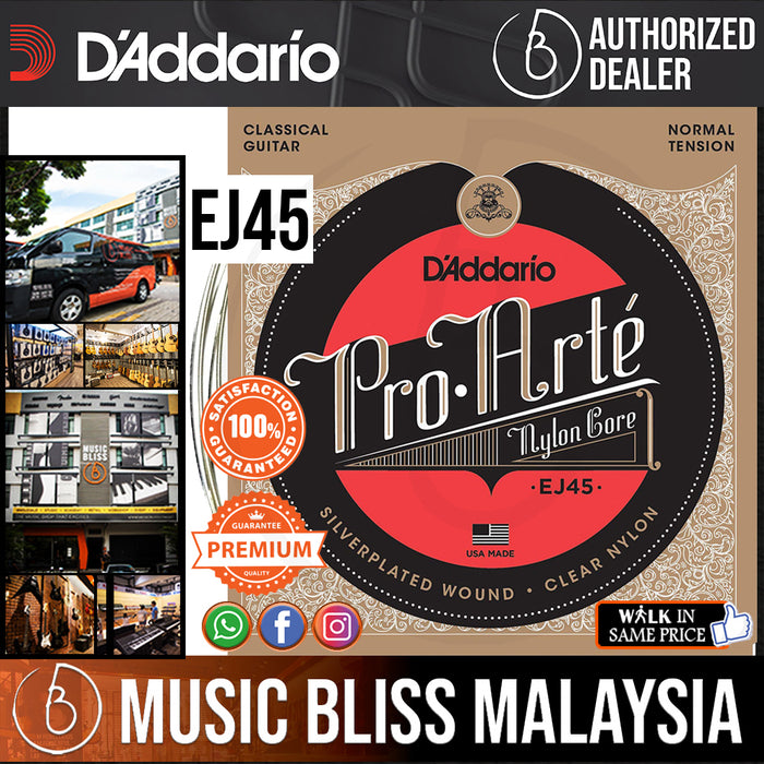 D Addario EJ45 Pro Arte Nylon Classical Strings Normal Tension