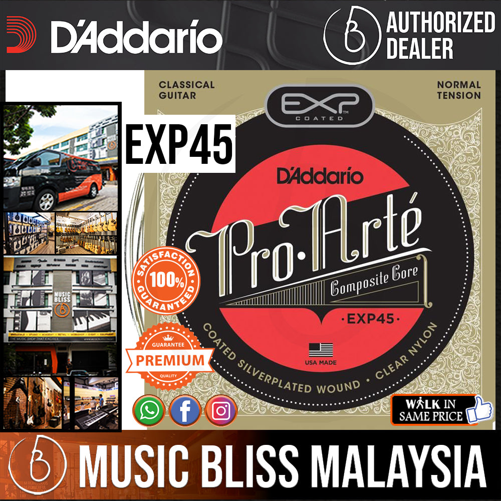 D Addario EXP45 Classical Guitar Strings Normal Tension Music