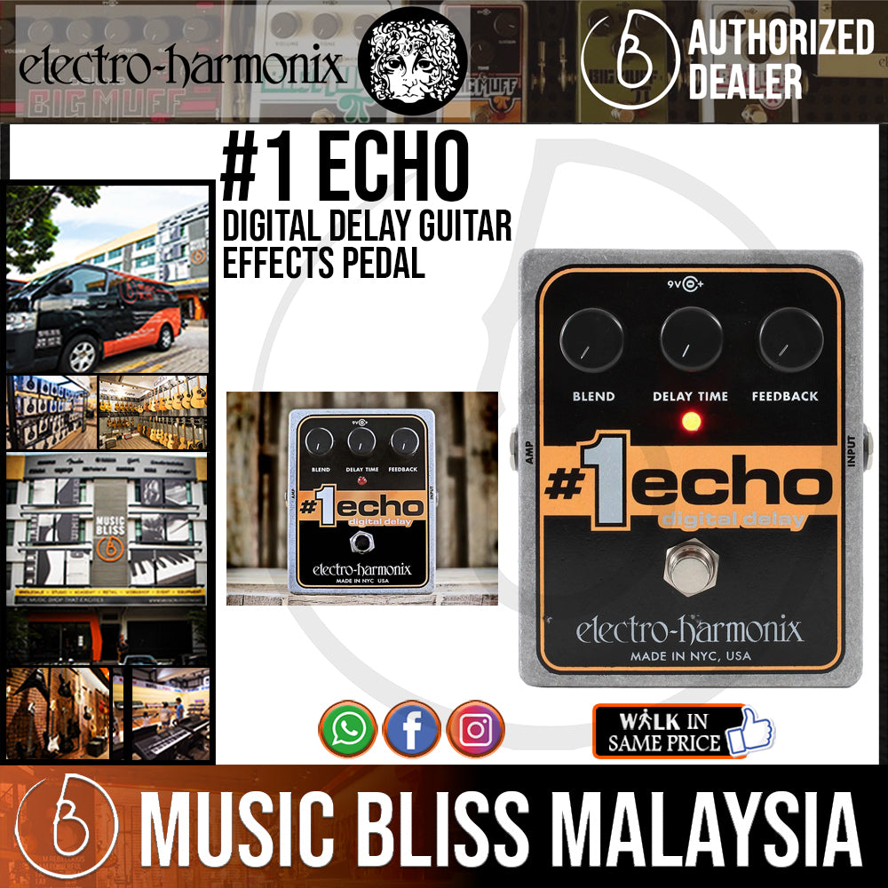 Electro-Harmonix #1 Echo Digital Delay Pedales de Guitarra 