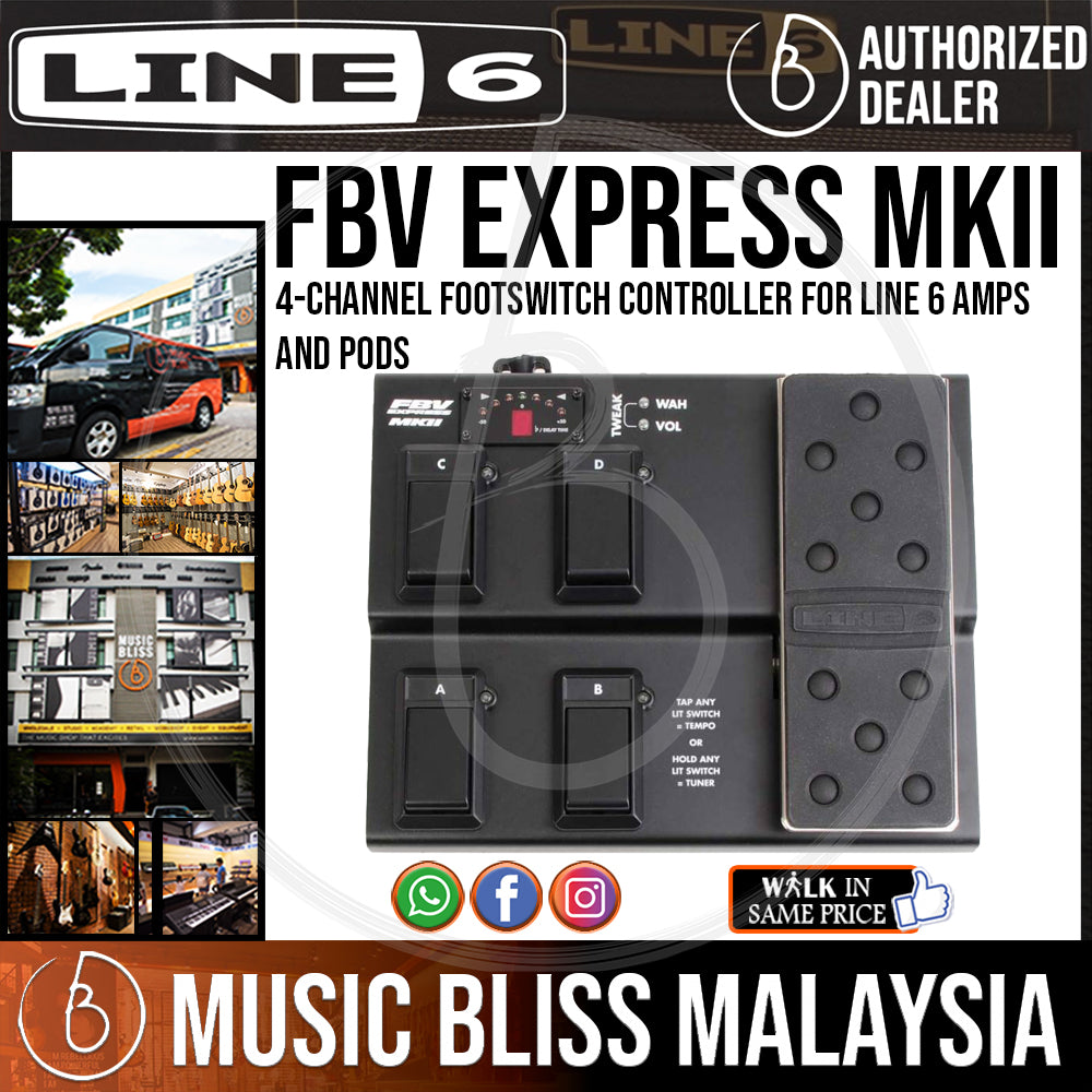 Line 6 FBV Express MkII 4-button Foot Controller