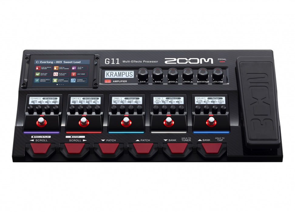 Zoom G11 Multi-Effects Processor with Expression Pedal (G-11) *0% INSTALLMENT* [CMCO Promotion] - Music Bliss Malaysia