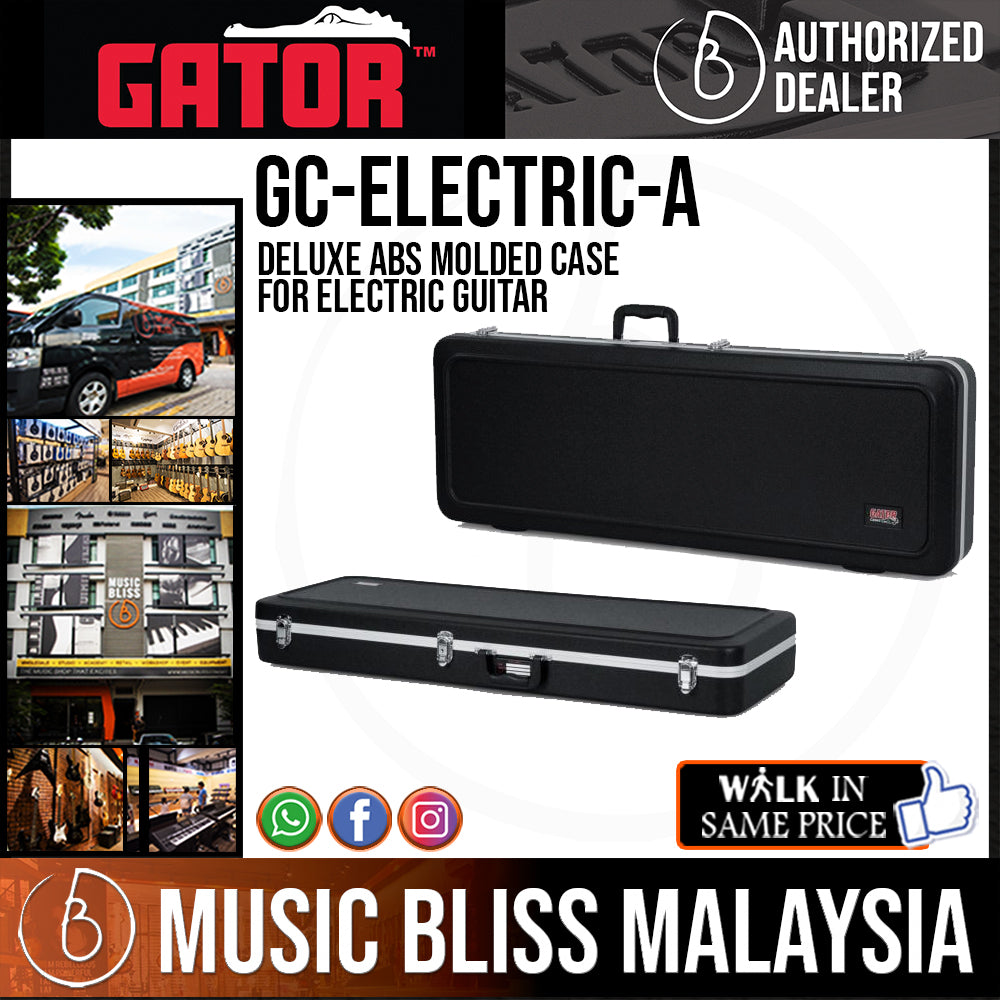 Gator GC-ELECTRIC-A Deluxe ABS Molded Case for Double-cutaway