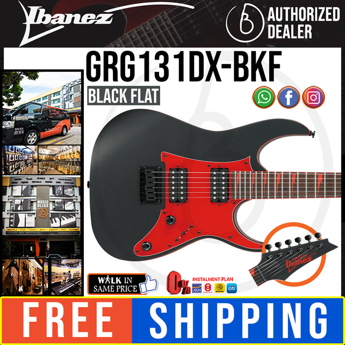 Ibanez GRG131DX GRG Series Electric Guitar Flat Black