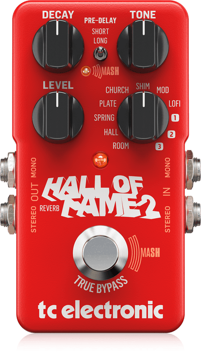 TC Electronic Hall of Fame 2 Reverb Guitar Effects Pedal | Music