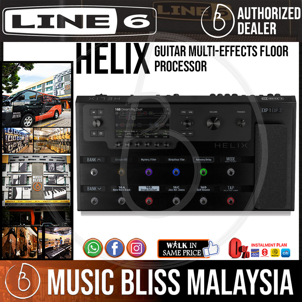 Line 6 Helix Guitar Multi-effects Floor Processor (LINE6) | Music Bliss ...